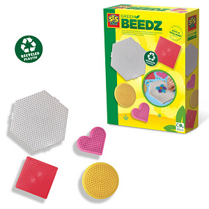 SES Creative® Bügelperlen Stiftplatten Set GREEN BEEDZ mehrfarbig von SES Creative®