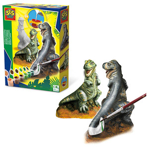 SES Creative® Gipsgießen-Set T-Rex mehrfarbig von SES Creative®