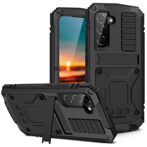 360 Anti-Fall-Metallabdeckung aus gehärtetem Glas für Samsung Galaxy S20 S21 S22 S23 S24 S25 Ultra S24 S25 Plus wasserdichte Hülle zum kabellosen Laden, Schwarz, Für Samsung Galaxy S22 Plus 360 Anti-Fall-Metallabdeckung aus gehärtetem Glas für Samsung Galaxy S20 S21 S22 S23 S24 S25 Ultra S24 S25 Plus wasserdichte Hülle zum kabellosen Laden, Schwarz, Für Samsung Galaxy S22 Plus von SETNGB