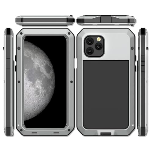 360 Anti-Fall-Metallabdeckung aus gehärtetem Glas für iPhone 16 15 14 13 12 11 Pro Max 14 15 16 Plus wasserdichte Hülle zum kabellosen Laden, Silber, für iPhone 16 Pro 360 Anti-Fall-Metallabdeckung aus gehärtetem Glas für iPhone 16 15 14 13 12 11 Pro Max 14 15 16 Plus wasserdichte Hülle zum kabellosen Laden, Silber, für iPhone 16 Pro von SETNGB