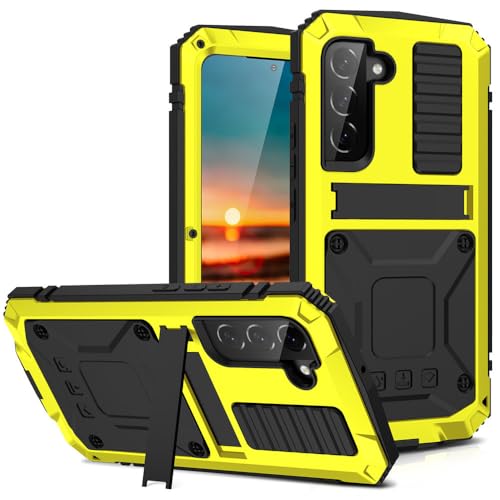 360 Grad Anti-Fall-Metallabdeckung aus gehärtetem Glas für Samsung Galaxy S20 S21 S22 S23 S24 S25 Ultra S24 S25 Plus wasserdichte Hülle zum kabellosen Laden, gelb, für Samsung Galaxy S24 Ultra 360 Grad Anti-Fall-Metallabdeckung aus gehärtetem Glas für Samsung Galaxy S20 S21 S22 S23 S24 S25 Ultra S24 S25 Plus wasserdichte Hülle zum kabellosen Laden, gelb, für Samsung Galaxy S24 Ultra von SETNGB