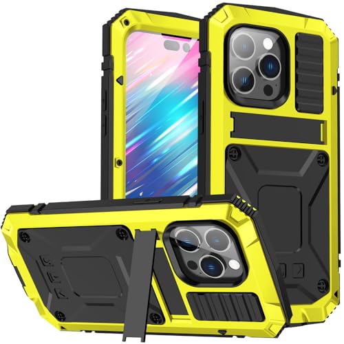 SETNGB 360 Anti-Fall-Metallabdeckung aus gehärtetem Glas für iPhone 16 15 14 13 12 11 Pro Max 14 15 16 Plus wasserdichte Hülle zum kabellosen Laden, gelb, für iPhone 13 Mini SETNGB 360 Anti-Fall-Metallabdeckung aus gehärtetem Glas für iPhone 16 15 14 13 12 11 Pro Max 14 15 16 Plus wasserdichte Hülle zum kabellosen Laden, gelb, für iPhone 13 Mini von SETNGB