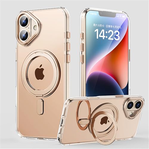 SETNGB 360° drehbare Halterung, magnetische Handyhülle für iPhone 16 15 14 Plus 16 15 14 13 12 11 Pro Max, kabellose Ladehülle, stoßfeste Hülle, transparente Bronze, für iPhone 13 Pro SETNGB 360° drehbare Halterung, magnetische Handyhülle für iPhone 16 15 14 Plus 16 15 14 13 12 11 Pro Max, kabellose Ladehülle, stoßfeste Hülle, transparente Bronze, für iPhone 13 Pro von SETNGB