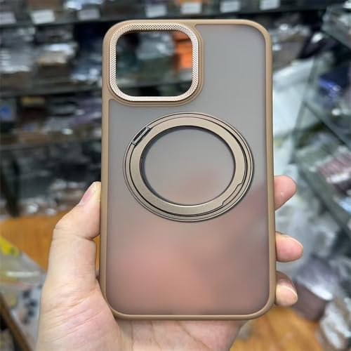 SETNGB 360° drehbare Halterung, mattierte Handyhülle für iPhone 11 12 13 14 15 16 Pro Max 14 15 16 Plus, Wärmeableitungsnetz, großes Loch, stoßfeste Schutzhülle, Wüstengold, für iPhone 16 Pro SETNGB 360° drehbare Halterung, mattierte Handyhülle für iPhone 11 12 13 14 15 16 Pro Max 14 15 16 Plus, Wärmeableitungsnetz, großes Loch, stoßfeste Schutzhülle, Wüstengold, für iPhone 16 Pro von SETNGB