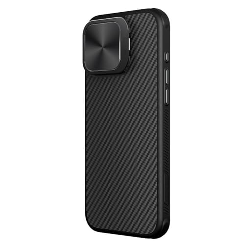 SETNGB Aramidfaser-Magnetlinsenhalter-Handyhülle für iPhone 16 Pro Max, kabellose Lade-Schutzhülle gegen Fallen, schwarz überzogen, für iPhone 16 Pro Max SETNGB Aramidfaser-Magnetlinsenhalter-Handyhülle für iPhone 16 Pro Max, kabellose Lade-Schutzhülle gegen Fallen, schwarz überzogen, für iPhone 16 Pro Max von SETNGB