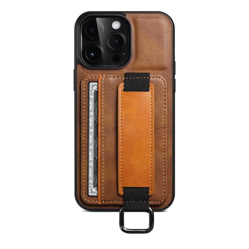 SETNGB Armband-Karten-Leder-Handyhülle für iPhone 11 12 13 14 15 16 Pro Max 14 15 16 Plus Stoßfeste Schutzhülle, braun, für iPhone 14 Pro SETNGB Armband-Karten-Leder-Handyhülle für iPhone 11 12 13 14 15 16 Pro Max 14 15 16 Plus Stoßfeste Schutzhülle, braun, für iPhone 14 Pro von SETNGB