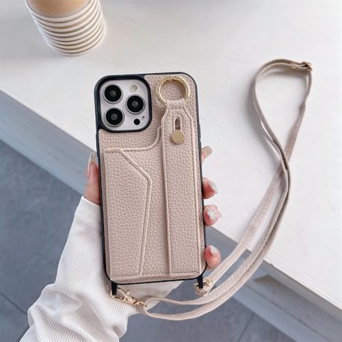 SETNGB Crossbody-Schultergurt-Armband-Kartenetui für iPhone 11 12 13 14 15 16 Pro Max 14 15 16 Plus stoßfeste Schutzhülle, Hellkhaki, für iPhone 14 Pro Max SETNGB Crossbody-Schultergurt-Armband-Kartenetui für iPhone 11 12 13 14 15 16 Pro Max 14 15 16 Plus stoßfeste Schutzhülle, Hellkhaki, für iPhone 14 Pro Max von SETNGB