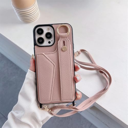 SETNGB Crossbody-Schultergurt-Armband-Kartenetui für iPhone 11 12 13 14 15 16 Pro Max 14 15 16 Plus stoßfeste Schutzhülle, Pink, für iPhone 16 SETNGB Crossbody-Schultergurt-Armband-Kartenetui für iPhone 11 12 13 14 15 16 Pro Max 14 15 16 Plus stoßfeste Schutzhülle, Pink, für iPhone 16 von SETNGB