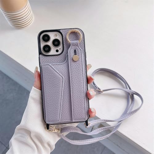 SETNGB Crossbody-Schultergurt-Armband-Kartenetui für iPhone 11 12 13 14 15 16 Pro Max 14 15 16 Plus stoßfeste Schutzhülle, violett, für iPhone 12 Pro SETNGB Crossbody-Schultergurt-Armband-Kartenetui für iPhone 11 12 13 14 15 16 Pro Max 14 15 16 Plus stoßfeste Schutzhülle, violett, für iPhone 12 Pro von SETNGB