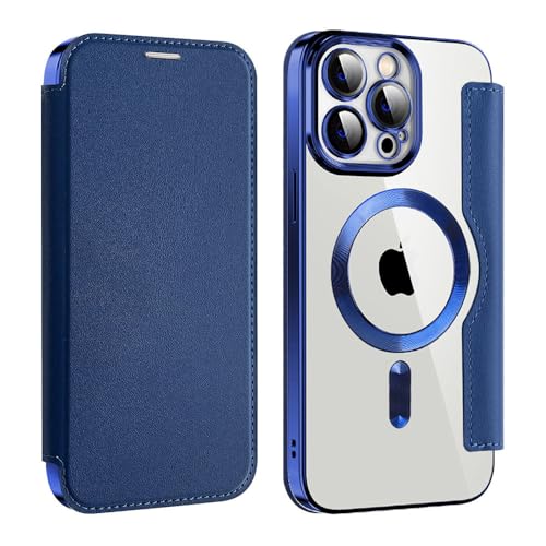 SETNGB Flip Slot Card Wallet Magnetische Handyhülle für iPhone 11 12 13 14 15 16 Pro Max 14 15 16 Plus Matte durchscheinende stoßfeste Hülle, Dunkelblau, Für iPhone 14 Pro SETNGB Flip Slot Card Wallet Magnetische Handyhülle für iPhone 11 12 13 14 15 16 Pro Max 14 15 16 Plus Matte durchscheinende stoßfeste Hülle, Dunkelblau, Für iPhone 14 Pro von SETNGB