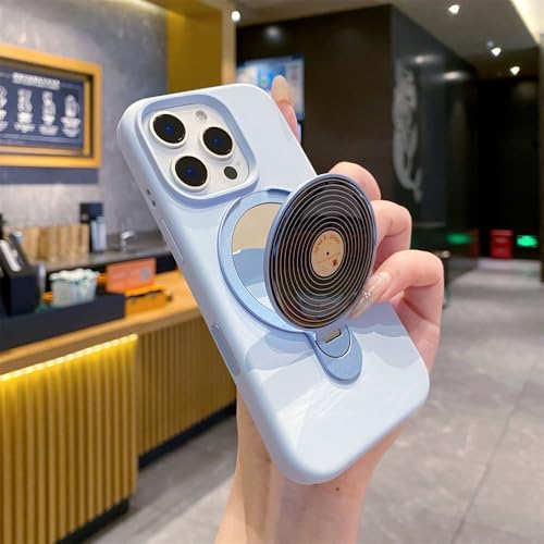 SETNGB Flüssigsilikon-Spiegelhalterung Handyhülle für iPhone 13 14 15 16 Pro Max Anti-Fall-Schutzhülle, Wolkenblau, für iPhone 16 Pro SETNGB Flüssigsilikon-Spiegelhalterung Handyhülle für iPhone 13 14 15 16 Pro Max Anti-Fall-Schutzhülle, Wolkenblau, für iPhone 16 Pro von SETNGB