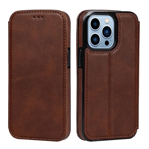 SETNGB Leder Flip Card Slot Soft Edge Handyhülle passend für iPhone 11 12 13 14 15 16 Pro Max 14 15 16 Plus Stoßfeste Schutzhülle,Braun,Für iPhone 14 Pro SETNGB Leder Flip Card Slot Soft Edge Handyhülle passend für iPhone 11 12 13 14 15 16 Pro Max 14 15 16 Plus Stoßfeste Schutzhülle,Braun,Für iPhone 14 Pro von SETNGB