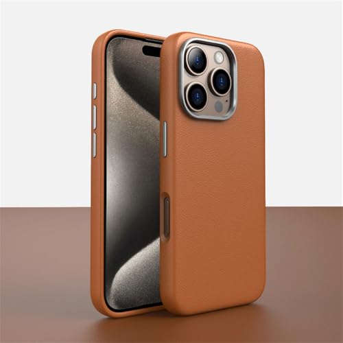 SETNGB Magnetische Business-Hülle aus PU-Leder für iPhone 14 15 16 Pro Max 16 Plus, leicht, dünn, kabellos, stoßfest, braun, für iPhone 14 Pro SETNGB Magnetische Business-Hülle aus PU-Leder für iPhone 14 15 16 Pro Max 16 Plus, leicht, dünn, kabellos, stoßfest, braun, für iPhone 14 Pro von SETNGB