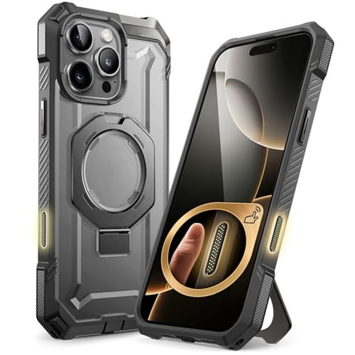 SETNGB Robuste Handyhülle mit Magnethalterung für iPhone 16 Pro Max, mit Kamerasteuerungs-Aufnahmetaste, kabellosem Laden, Fallschutzhülle, grau, für iPhone 16 Pro Max SETNGB Robuste Handyhülle mit Magnethalterung für iPhone 16 Pro Max, mit Kamerasteuerungs-Aufnahmetaste, kabellosem Laden, Fallschutzhülle, grau, für iPhone 16 Pro Max von SETNGB