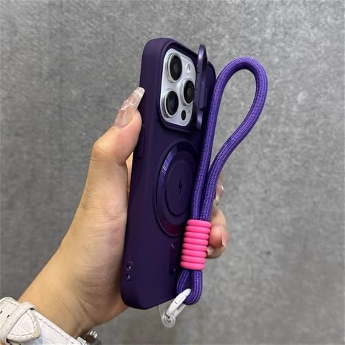 SETNGB Silikon-Anti-Fall-Objektivhalterung, magnetische Schutzhülle für iPhone 12 13 14 15 16 Pro Max, kabelloses Ladeband, stoßfeste Schutzhülle, Dunkelviolett, für iPhone 14 Pro SETNGB Silikon-Anti-Fall-Objektivhalterung, magnetische Schutzhülle für iPhone 12 13 14 15 16 Pro Max, kabelloses Ladeband, stoßfeste Schutzhülle, Dunkelviolett, für iPhone 14 Pro von SETNGB