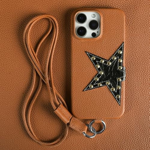 SETNGB Strap Crossbody Lanyard Leder-Telefonhülle für iPhone 16 15 14 13 12 11 Pro Max 14 15 16 Plus Anti-Drop-Schutzhülle, braun, für iPhone 14 Plus SETNGB Strap Crossbody Lanyard Leder-Telefonhülle für iPhone 16 15 14 13 12 11 Pro Max 14 15 16 Plus Anti-Drop-Schutzhülle, braun, für iPhone 14 Plus von SETNGB