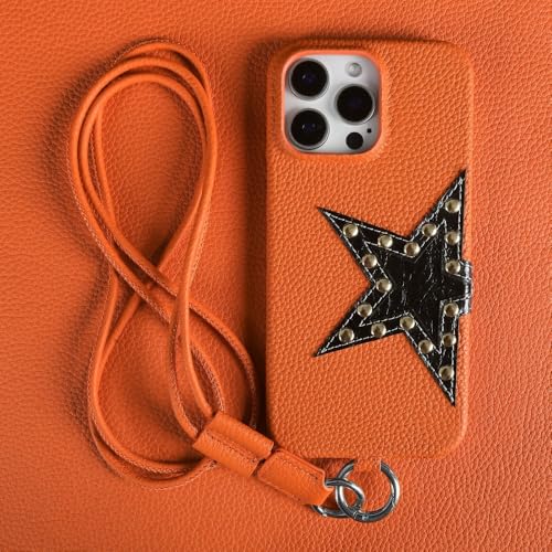 SETNGB Strap Crossbody Lanyard Leder-Telefonhülle für iPhone 16 15 14 13 12 11 Pro Max 14 15 16 Plus Anti-Drop-Schutzhülle, orange, für iPhone 16 Plus SETNGB Strap Crossbody Lanyard Leder-Telefonhülle für iPhone 16 15 14 13 12 11 Pro Max 14 15 16 Plus Anti-Drop-Schutzhülle, orange, für iPhone 16 Plus von SETNGB