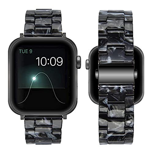 SEURE Kompatibel mit Apple Watch Armband 38mm 40mm 41mm 42mm 44mm 45mm, Damen Herren Buntes Harz Ersatzarmband für Series SE/8/7/6/5/4/3/2/1 von SEURE