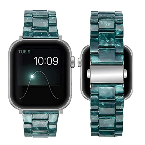 SEURE Kompatibel mit Apple Watch Armband 38mm 40mm 41mm 42mm 44mm 45mm, Damen Herren Buntes Harz Ersatzarmband für Series SE/8/7/6/5/4/3/2/1 von SEURE