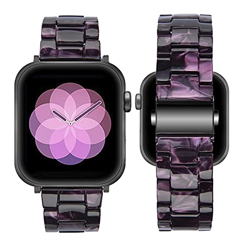 SEURE Kompatibel mit Apple Watch Armband 38mm 40mm 41mm 42mm 44mm 45mm, Damen Herren Buntes Harz Ersatzarmband für Series SE/8/7/6/5/4/3/2/1 von SEURE