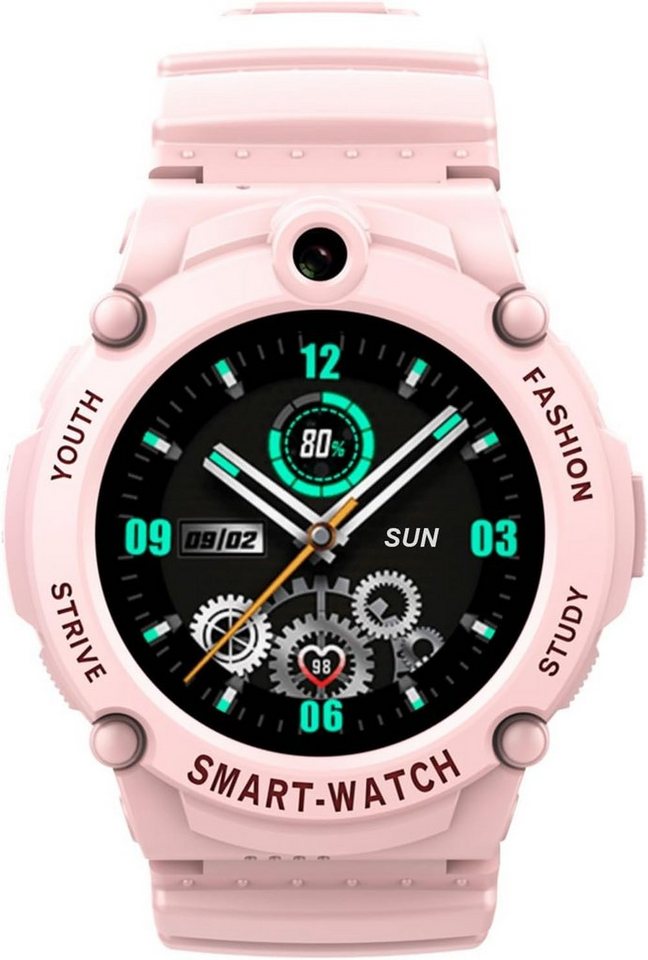 SEVGTAR Smartwatch (4G), Modus Schule, SOS, MP3, Wecker, Uhr, Telefon, für Kinder, Geschenk von SEVGTAR