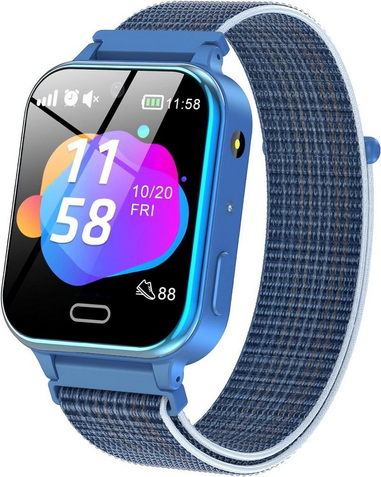 SEVGTAR Smartwatch (Android iOS), uhr fur Schrittzähler Stress Herzfrequenzmesser Benachrichtigungen von SEVGTAR