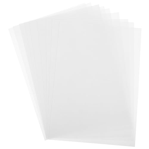 SEWACC 10 Blatt Bedruckbares Vinyl-Aufkleberpapier Für Drucker Transparente Klare Selbstklebende Blätter von SEWACC