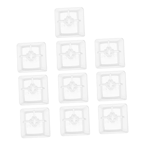SEWACC 10 Stück transparente Tastenkappe Tastatur Schlüsselkappen-Schutz Tastenkappenabdeckung Plastik Weiß SEWACC 10 Stück transparente Tastenkappe Tastatur Schlüsselkappen-Schutz Tastenkappenabdeckung Plastik Weiß von SEWACC