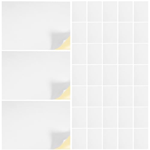 SEWACC 100 Blatt Quadratische Etiketten Bedruckbare Etiketten Für Druckerpapier Starke Klebeetiketten Für Schulbedarf Verpackung von SEWACC
