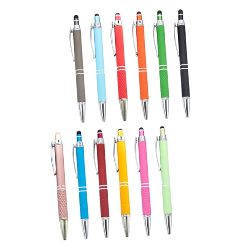SEWACC 12St Kugelschreiber aus Metall Tintenstift Kugelschreiber drücken Spender Touchscreen Stift metallkugelschreiber Orangefarbener Stift Kugelschreiber mit Stylus-Spitze SEWACC 12St Kugelschreiber aus Metall Tintenstift Kugelschreiber drücken Spender Touchscreen Stift metallkugelschreiber Orangefarbener Stift Kugelschreiber mit Stylus-Spitze von SEWACC