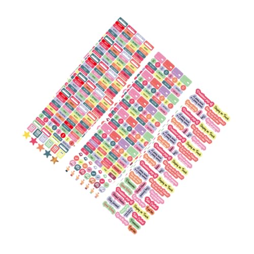 SEWACC 15 Stück Handbook -label Aufkleber Aufkleberetiketten Präsentieren Briefpapier Aufkleber Handgemachte Aufkleber Kennzeichnungsaufkleber Papieretiketten Beschichtetes Papier von SEWACC