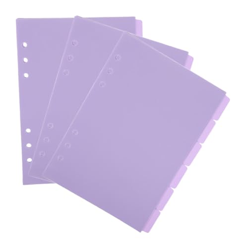 SEWACC 18 Stück Ordner-Trennseiten notizbuch Registerteiler aus Kunststoff Mini -Binder -Teiler Karteikartenteiler Ordnerseiten Indexteiler aus Kunststoff Ordner Fachteiler pp Violett SEWACC 18 Stück Ordner-Trennseiten notizbuch Registerteiler aus Kunststoff Mini -Binder -Teiler Karteikartenteiler Ordnerseiten Indexteiler aus Kunststoff Ordner Fachteiler pp Violett von SEWACC