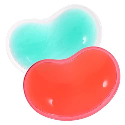 SEWACC 2 Stück Ergonomisches Handgelenkpolster Mauspad Gepolstert Gaming Schwarz Unterstützt Carpal Weiche Handgelenkauflage Pad Pads Handgelenkauflage Für Tastatur Und Weiße von SEWACC
