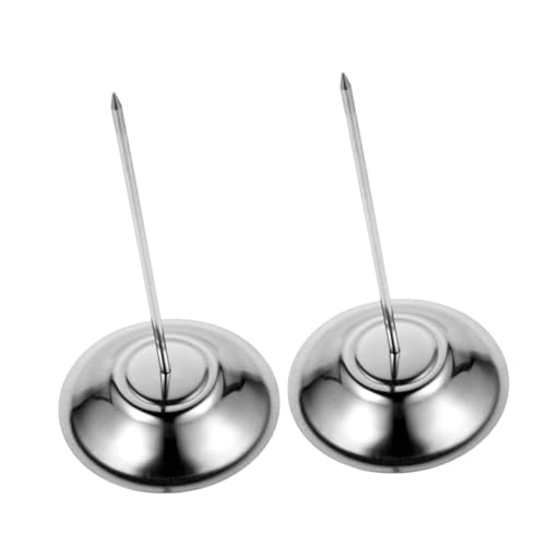 SEWACC 2 Stück Inserter Veranstalter Prüfen Memohalter Für Den Schreibtisch Quittungshalter Dokumentenständer-stick Briefbeschwerer Für Den Schreibtisch Silver Rostfreier Stahl von SEWACC