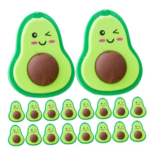 SEWACC 20 Stück Avocado Radiergummi Schreibwaren Zubehör Bleistift Radiergummis Süßes Schreibwaren Weißer Radiergummi Null Textmarker Vakuum Nicht Pastellfarbene Whiteboard SEWACC 20 Stück Avocado Radiergummi Schreibwaren Zubehör Bleistift Radiergummis Süßes Schreibwaren Weißer Radiergummi Null Textmarker Vakuum Nicht Pastellfarbene Whiteboard von SEWACC