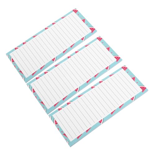 SEWACC Magnetischer Notizblock für Den Kühlschrank 3 Wassermelonen-Design Einkaufslisten-Magnete Magnetischer Notizblock für Büro und Haushalt von SEWACC