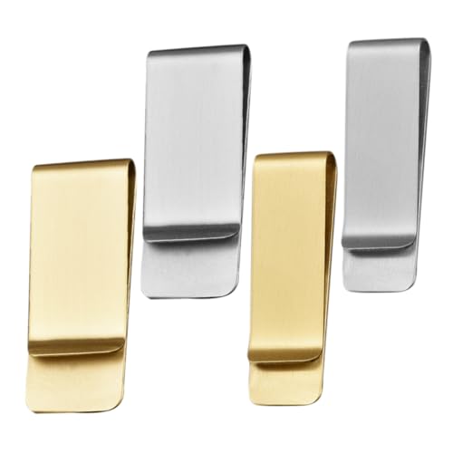 SEWACC 4 Stück Rechnung Ordner Notizbuch Papierclips Büromaterial Aus Edelstahl Bleistifthalter-clips Büroklammern Aus Metall Buchklammer Aus Edelstahl Büro-aktenklammern Messing SEWACC 4 Stück Rechnung Ordner Notizbuch Papierclips Büromaterial Aus Edelstahl Bleistifthalter-clips Büroklammern Aus Metall Buchklammer Aus Edelstahl Büro-aktenklammern Messing von SEWACC