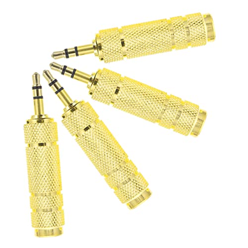 SEWACC 4Stücke Audioadapter Männlicher zu Weiblicher für Mikrofon Lautsprecher Kompatibel mit Verstärkern Mischpulten Elektrischen von SEWACC