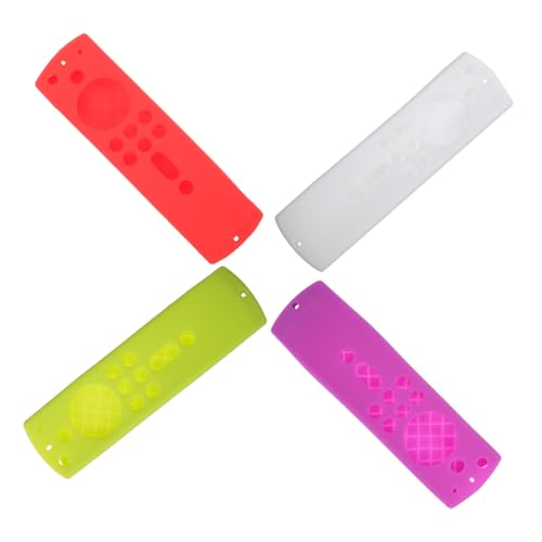 SEWACC 4Stücke Teiliges Tv Fernbedienungscover aus Silikon für Stick Waschbar Schmutzabweisend Modisches Design Hohe Einfache Installation Zufällige SEWACC 4Stücke Teiliges Tv Fernbedienungscover aus Silikon für Stick Waschbar Schmutzabweisend Modisches Design Hohe Einfache Installation Zufällige von SEWACC