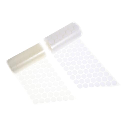 SEWACC 500 Paare Punkt selbstklebend plastikenten plasure hochzeitsdeco klare Punkte Patch abnehmbarer runder Punktaufkleber selbstgemachter Aufkleber Nylon Polyester PP gemischt Weiß von SEWACC