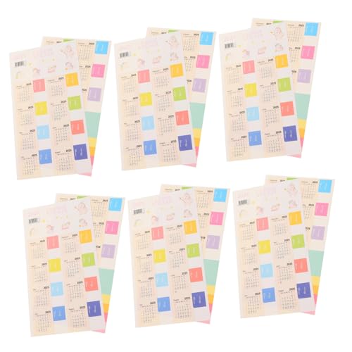 SEWACC 6 Sets Jahresplan Aufkleber Weiße Monatsregister Für Planer Planung Indexregister Notizblock Monatliches Index Etikettenpapier SEWACC 6 Sets Jahresplan Aufkleber Weiße Monatsregister Für Planer Planung Indexregister Notizblock Monatliches Index Etikettenpapier von SEWACC