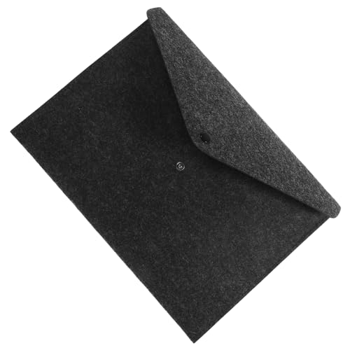 SEWACC Aktenordner aus Filz Taschenorganisator Fall Aktentasche für Dokumente dokumentieren Lagerung felt file folders Organisator aus Papier Aktentasche im Letter-Format Dark Grey von SEWACC