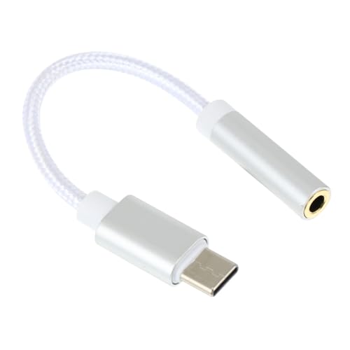 SEWACC Audio-Adapterkabel Kopfhöreradapter Headset-Klinkenadapter Kopfhörer-Konverter USB typ c Adapter Kopfhörer-auf-USB-C-Adapter USB to Audio Adapter Aluminiumlegierung Silver SEWACC Audio-Adapterkabel Kopfhöreradapter Headset-Klinkenadapter Kopfhörer-Konverter USB typ c Adapter Kopfhörer-auf-USB-C-Adapter USB to Audio Adapter Aluminiumlegierung Silver von SEWACC