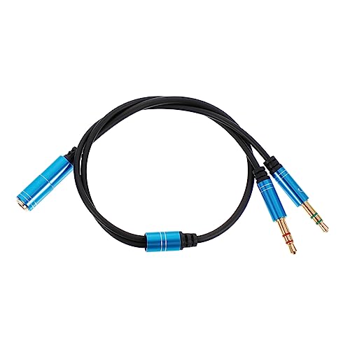 SEWACC Audio Splitter Kabel Kopfhörer Mikrofon Adapter für Dual Hole Hochwertige Klangübertragung Audio Zubehör für Medieninhalte von SEWACC