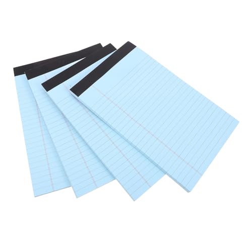 SEWACC Büro-Notizblöcke 4 Stück Kleine Notizblöcke Schreibblöcke College-Linierter Papierblock A5-Notizpapier Kleine Schreibblöcke Papier Blau SEWACC Büro-Notizblöcke 4 Stück Kleine Notizblöcke Schreibblöcke College-Linierter Papierblock A5-Notizpapier Kleine Schreibblöcke Papier Blau von SEWACC