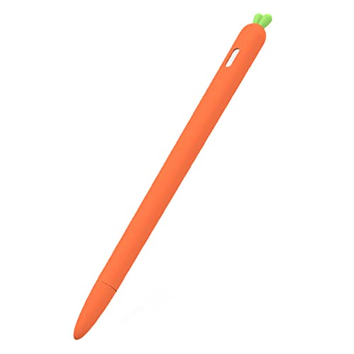 SEWACC Carrot Schutzhülle Stylus Für Sleeve Halter Touchscreen Stift Für Pencil Generation Cover Case Form Carrot Pencil Touchscreen Stift Federmäppchen Carrot Pencil 2 Halter Orange von SEWACC