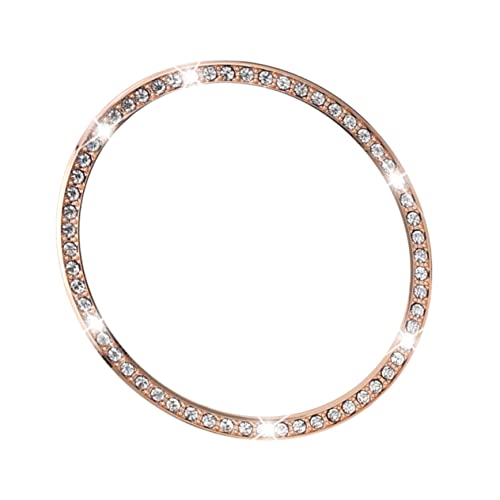 SEWACC Diamant Lünettenabdeckung Smartwatch Gehäuse Ring Bling Rahmen Lünette Kratzfeste Uhrenlünette Abnehmbarer Schutz Armbanduhr Lünette Stilvolle Uhrenlünette Metall von SEWACC