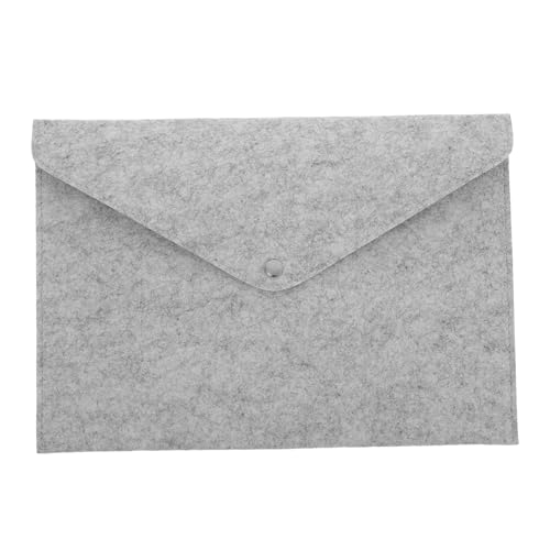 SEWACC Dokumenten-Tragetasche felt file folders Filzmappe für Schule Filzmappe für Notizen Unterlagen Bindemittel Veranstalter Fall Aktenordner aus Filz Organisator aus Papier Light Grey von SEWACC