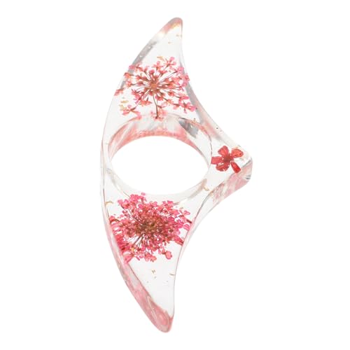 SEWACC Getrocknetes Blumen-Lesezeichen Seitenhalter Daumenhalter zum Lesen Daumenbuchhalter zum Lesen Buchhalteröffner Fingerbuchhalter zum Lesen Buchhalter Daumen Lesezubehör Plastik rot SEWACC Getrocknetes Blumen-Lesezeichen Seitenhalter Daumenhalter zum Lesen Daumenbuchhalter zum Lesen Buchhalteröffner Fingerbuchhalter zum Lesen Buchhalter Daumen Lesezubehör Plastik rot von SEWACC