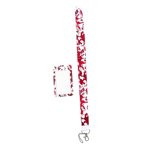 SEWACC Halloween Schlüsselband mit Ausweishalter Blutiges Gothic Design Id Hülle für Karten Funktional für Halloween Events Verkleidungen Vielseitig SEWACC Halloween Schlüsselband mit Ausweishalter Blutiges Gothic Design Id Hülle für Karten Funktional für Halloween Events Verkleidungen Vielseitig von SEWACC
